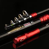 NEWTelescopic Fishing Rod,Rod&Reel Portable Collapsible Travel Fishing Rod .Sea Saltwater Freshwater Travel Fishing Tackle