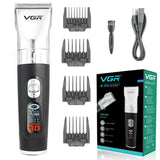 Adjustable 5-speed hair clipper professional electric beard hair trimmer for men rechargeable hair cutting machine barber/family
