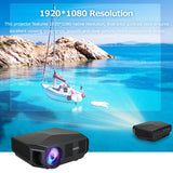 Portable LCD Projector 1080P Resolution Multiple Ports for Office Home Theater Android 9.0 system support display wirelessly