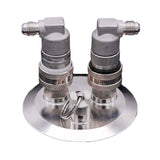3"Tri Clamp(91mm OD) Ball Lock Convert Lid with Gas Post Beer Post PRV 60cm Silicone Hose Homebrew Kegging  Equipment
