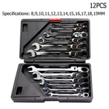Automobile Ratchet Wrench 46-piece Key Wrench Set Flexible Universal Key Wrench Set Hand Tool Socket Wrench Car Repair Tool