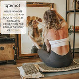 Nature Organic Linen Coconut Palm Massage Yoga Mat Sport Pillow Mat Lotus Spike Acupressure Mat Cushion Back Neck Pain Relief