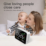 Portable Air Quality Monitor Temperature Humidity Tester CO2 Detector Classrooms Restaurants CO2 Monitor Air Quality Detector