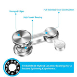 Anti-Anxiety Fidget Spinner Ring Hand Toys Portable Decompresses Relax Toys Gift for Children Adult Stress Relief Stress Relief