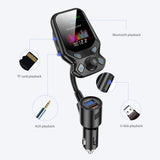 Car Bluetooth MP3 Audio AUX Player FM Transmitter QC3.0 Fast Charger