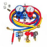 R134A/410 AC Air Conditioner Dual Manifold Gauge Set Double Table Fluorine Refrigeration Auto Diagnostic Tools Kit