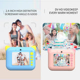 Kids Instant Print Camera 1080P Digital Video Camera Dual Camera Lens 12MP 2.4 Inch LCD 32GB TF Card Birthday Christmas Gift