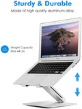 Height Adjustable Laptop Stand, Foldable Laptop Riser Notebook Holder Stand, Aluminum Laptop Mount for MacBook Up to 17 inch