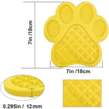 Pet Dog Feeding Slow Food Bowl Claw-shaped Dispensing Mat Feed Plate Silicone Dog Lick Pad Safe No-Toxic Training Plate