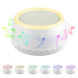 Desktop Rechargeable White Noise Machine Sleep Therapy Sound Machine 30 Soothing Sounds BT Connection with Colorful Night Light
