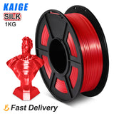 KAIGE PLA SILK Sublimation Filament 1KG 1.75MM Tolerance -/+0.02MM 3D Printer Silk Effect Refills Biodegradable Spool Material