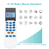 TENS EMS Muscle Stimulator 15 Modes &amp; 8 Pads Pain Relief Electric Pulse Impulse Massager Machine Portable electrotherapy Machine