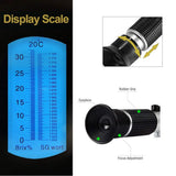 Beer Refractometer Brix 32% Wort ATC For Refractometer Beer Handheld Tool Hydrometer Concentration Spirits Test Refractometer
