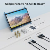 7 Inch Touch Screen Monitor Panel hdmi raspberry display LCD DIY capacitive Touch HDMI Display 1024x600 Portable HD Display