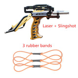 Powerful Slingshot with Wrist Rest Hunting Shooting Darts Steel Balls Laser Slingshot Archery Catapult Camping Fishing Tools