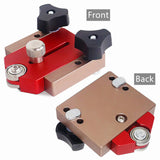 Saw Table Pushing Limit Backer Workbench Fast Cutting Milling Limit Fence Router Table Positioning Tool with Sliding Roller