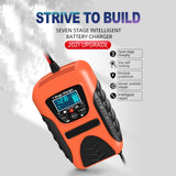 12V 7A Motorcycle Car Battery Charger All Intelligent Universal Repair Type Lead Acid Storage Charger Lead Acid Battery Charger