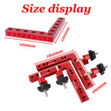 6pcs/set 90 Degrees L-Shaped Auxiliary Fixture Square Right Angle Clamping Positioning Panel Fixing Clips Hand Woodworking Tools