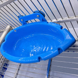 Bird Bath Tub Bowl Basin Parrot Cage Hanging Bathtub Box Bird Feeder Birdbath Parrot Bath Swimsuit Supplies