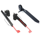 2Pcs Kayak Pedal Foot Braces Adjustable Locking Kayak Pedals with Tail Rudder Foot Control Direction Steering Tool Kit