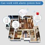 J008 Flash Siren External Outdoor Waterproof Siren Sound Strobe Flash Alarm Siren For Home Security Alarm System