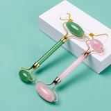 Guasha Face Massager Jade Roller Crystal Beauty Stick Exquisite Rolling Skin-friendly Quartz Massage Roller for Girl
