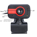 Webcam USB Web Camera Clip-On Computer Webcams 480P With Mic Web Cameras Optical Lens For PC Laptop 2 LED Lights
