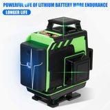 Laser Levels 16/12/8 Lines Green Beam 4D Self-Leveling 360 Laser Levels Horizontal&Vertical For Floor Wall Powerful Laser levels