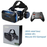 Shinecon Upgraded Z4 VR Large Viewing Immersive Experience Vr box 3D Virtual Reality Glasses with Stereo Headphone with gampad