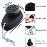 4-8PCS Silicone Face Scrubber Cleaner Brush Soap Bubbles Handheld Facial Cleansing &amp; Exfoliating Brush Soft Bristles Wash Brush