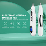 Electronic Laser Acupuncture Pen USB Electric Therapy LCD Display Massage Pen Acupoint Meridian Energy Pen Relief Point Detector