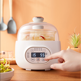 220V 1L Automatic Electric Stewing Machine Glass Baby Food Slow Stewer For Home Multi Cooker Food Cooking Pot White/Green Color