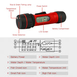 Outdoor Erchang F12 Digital Handle Fish Finder Echo Sounder 100M Depth Portable Waterproof Sonar For Winter Ice Fishing New