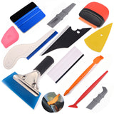 FOSHIO Carbon Fiber Vinyl Film Sticker Car Wrap Tool Kit Car Accessories Auto Window Tinting Magnetic Squeegee Razor Scraper