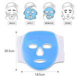 Cold Gel Face Mask Blue Full Face Mask Ice Gel Skin Firming Shrink Pores Mask Fatigue Relief Relaxation Facial Skin Care Tools