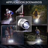 2PCS Headlights for Croc Waterproof Mount Croc Shoes LED Lights Decoration Accessories For Croc Footlight Hiking Camping Outdoor