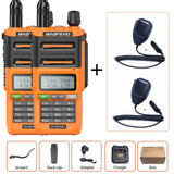 2PCS Baofeng UV-9R PRO IP68 Waterproof Walkie Talkie Dual Band UHF/VHF Ham Two Way Radio Upgraded Of UV9R plus with Speaker Mic
