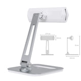 Foldable Tablet Stand Long Arm Multi Angle Adjustable Tablet Support Desktop Aluminum Cell Phone Holder for iPad iPhone 4-13inch