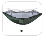 2 Person Camping Garden Hammock With Mosquito Net Outdoor Furniture Bed Strength Parachute Fabric Sleep Swing Portable Hanging