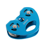 30KN Zip Line Cable Trolley Climbing Hauling Zipline Fast Speed Dual Pulley Zipline Dual Pulley For 13mm Diameter Rope or smalle
