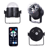 Sound Activated Rotating Disco Ball DJ Party Lights 3W 3 LED RGB LED Stage Light For Christmas Wedding Sound Party Lights