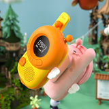 Wireless 2Pcs Kids Walkie Talkie with Lanyards Outdoor 3KM Interactive Toy Transceiver Flashlight Interphone Gifs for Boys Girls