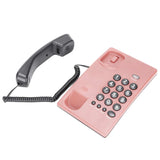 Home Landline Phone Wired Phones Desktop Corded Fixed Phone for Home Office Hotel Telephone Support Pause Mute Redial Function