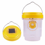 2pcs Solar Wasp Trap Waterproof Outdoor Hanging Fruit Fly Trap Hornet Insect Traps Reusable Bee Catcher Garden Insect Repellent