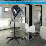 Stand Hair Dryer Adjustable Hooded Floor Hair Bonnet Dryer Salon Hair Styling Tool 1000W Adjustable Temperature Timing Hair-dry
