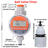 Automatic Intelligent Electronic LCD Display Home Ball Valve Watering Timer Garden Water Timer Irrigation Controller System