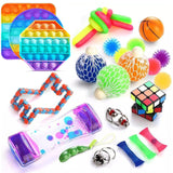 Fidget Sensory Toy Stress Anxiety Relief Autism Toys Set Push Kit Bubble Fidget Sensory Toys for Kids Adults Decompression Gift