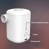 Portable Wireless Mini Electric Air Mattress Pump with 3000mAh Battery USB Rechargeable 4 Nozzles Inflator Deflator wholesales