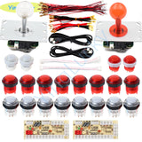 2 players joysticks kit with LED Arcade joystick 5V led buttons USB code control board for game console