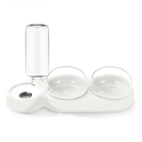 Automatic Cat Bowl Water Dispenser Water Storage Pet Dog Cat Food Double Bowl Food Container with Waterer Pet Waterer Feeder